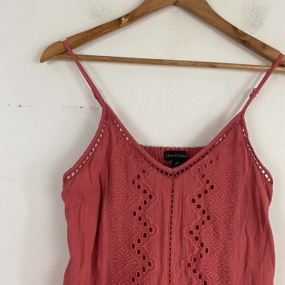 HOUSE OF HARLOW 1960 pink eyelet mini dress - Picture 2 of 6